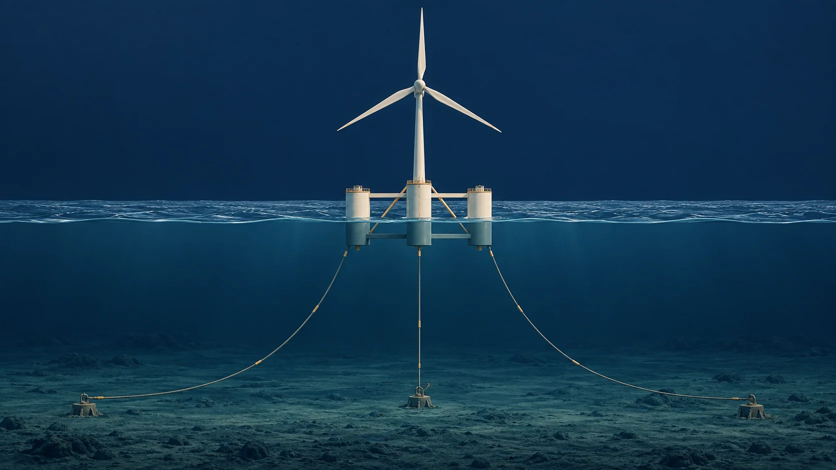 Concept illustration of floating offshore systems