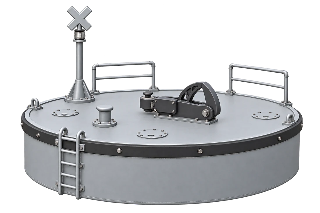 Mooring buoy at the detailed design stage