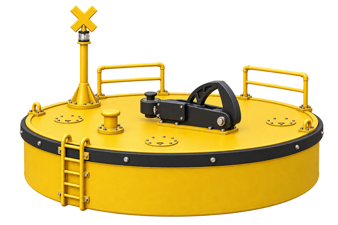 Mooring buoy at the epci stage