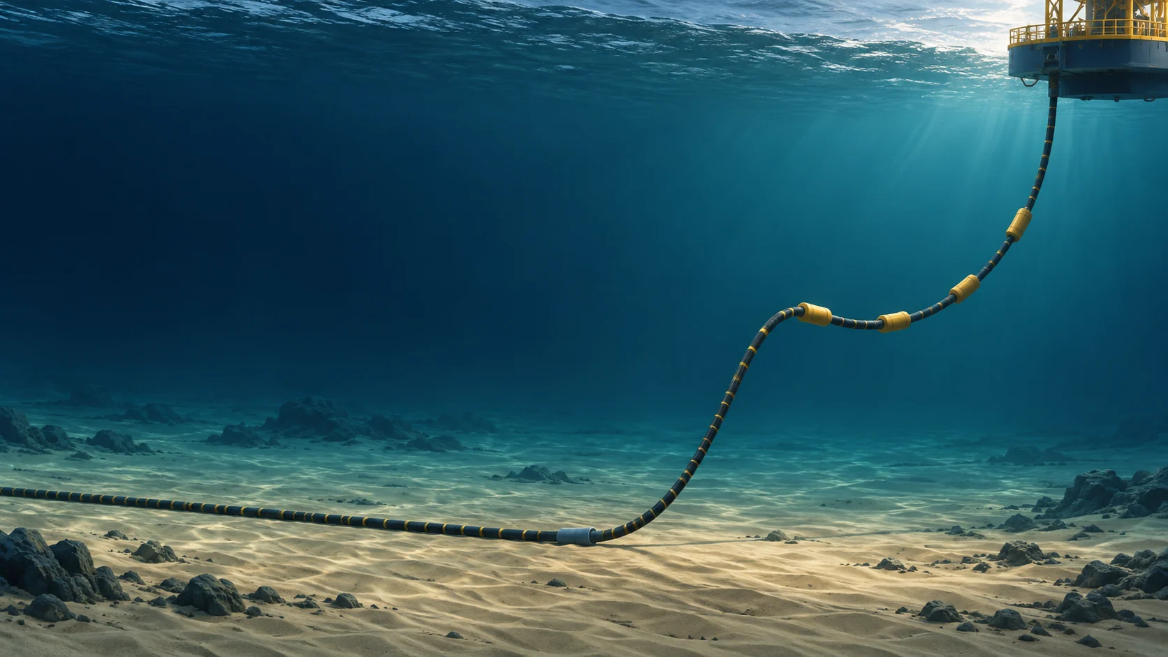Concept illustration of subsea systems